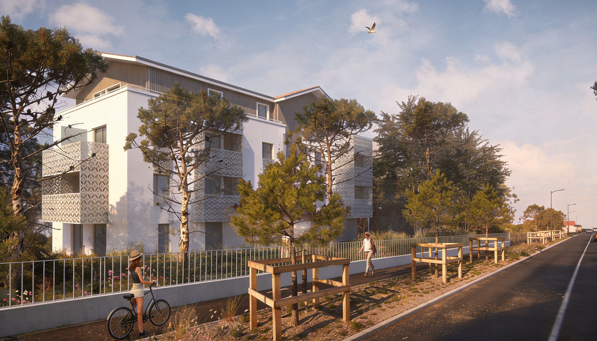 résidence Kaden, programme immobilier neuf à Pornic (44210) -ambiance douce